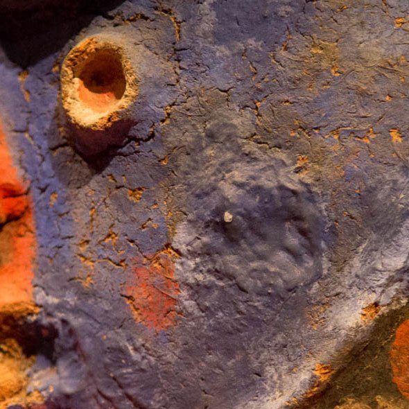 caps masks, Vanuatu, Primitive art,in museum quai Branly photographed by Serge Briez, ©2014 Cap médiations