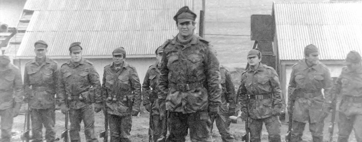 Falklands, Alfredo Astiz at the head of the Argentine army photographed by Serge Briez, ©2014 Cap médiations