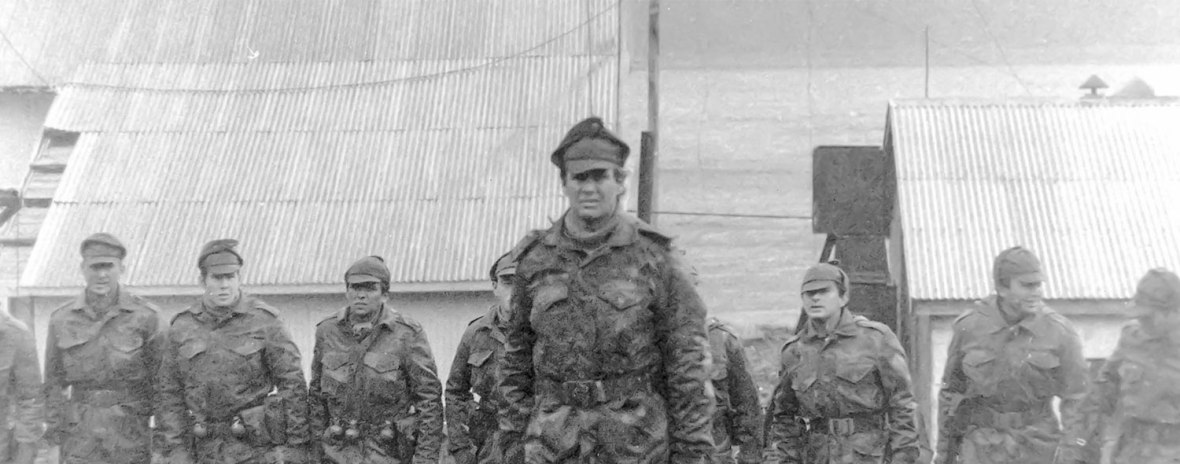 Falklands, Alfredo Astiz at the head of the Argentine army photographed by Serge Briez, ©2014 Cap médiations
