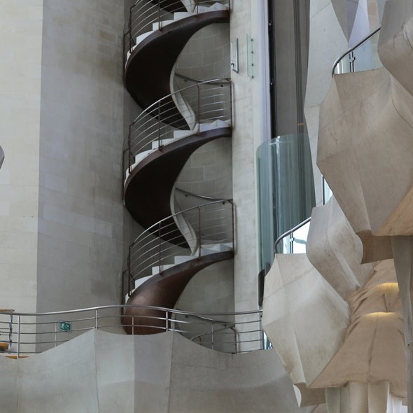 Sagrada Familia, Barcelona photographed by Serge Briez, ©2014 Cap médiations