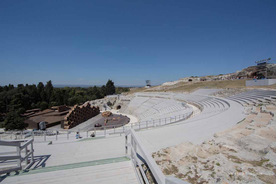 Teatro greco Syracuse photographed by Serge Briez ©2014 Cap médiations, Thera Explorer