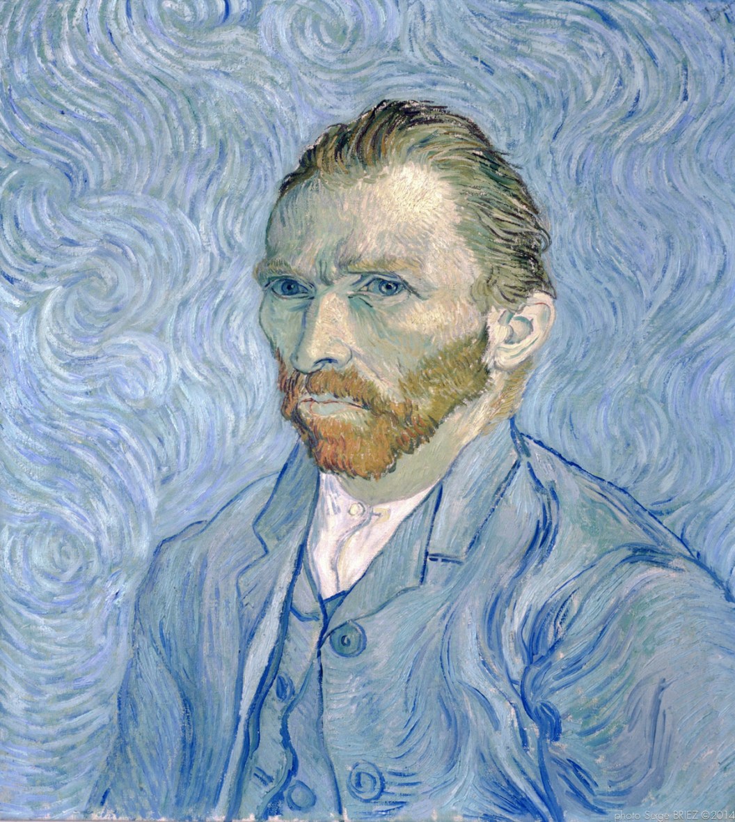 Self-portrait, Portrait of the artist, 1889 , Van gogh’s painting photographed by Serge Briez, ©2014 Cap médiations