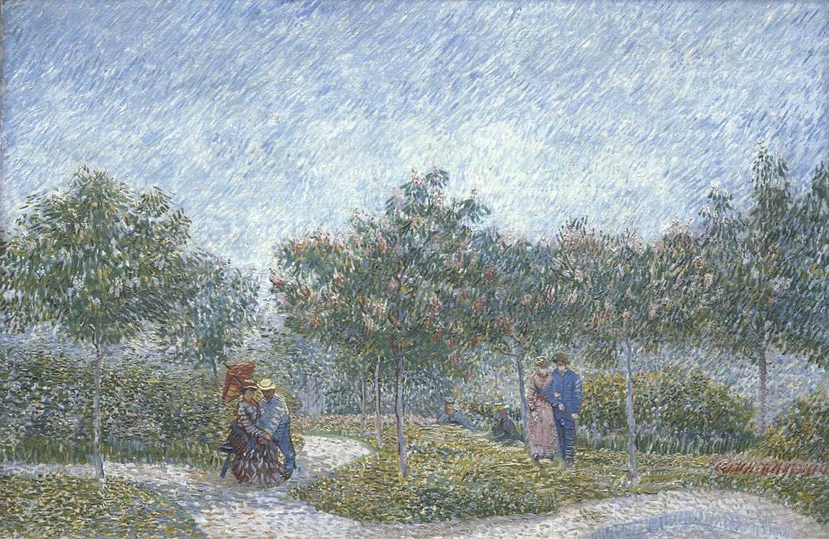 Promeneurs, walkers, Van gogh’s painting photographed by Serge Briez, ©Serge Briez, Cap médiations