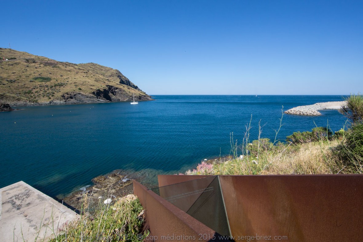 PASSAGES, Dani Karavan en hommage à Walter Benjamin - photo Serge Briez ®capmediations.2015 reproduction iinterdite