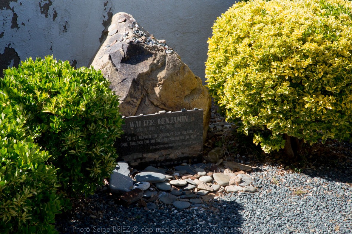 Cimetière communal de Portbou - Tombe de Benjamin Walter- photo Serge Briez ®capmediations.2015 reproduction iinterdite