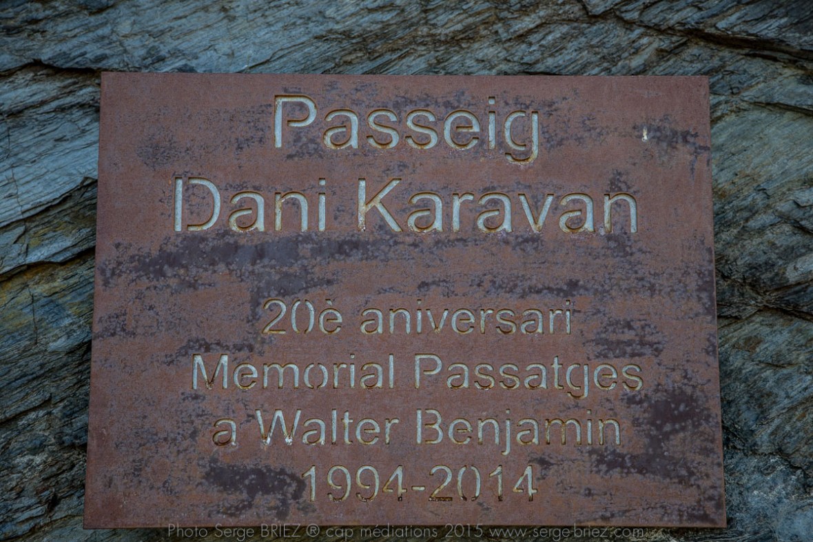 PASSAGES, Dani Karavan en hommage à Walter Benjamin - photo Serge Briez ®capmediations.2015 reproduction iinterdite